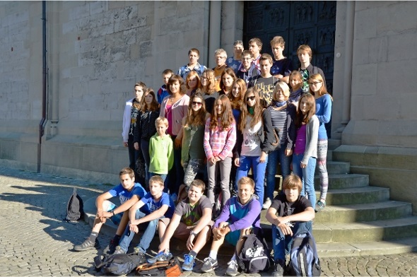 Bei den Wurzeln vor dem Grossmünster in Zürich.