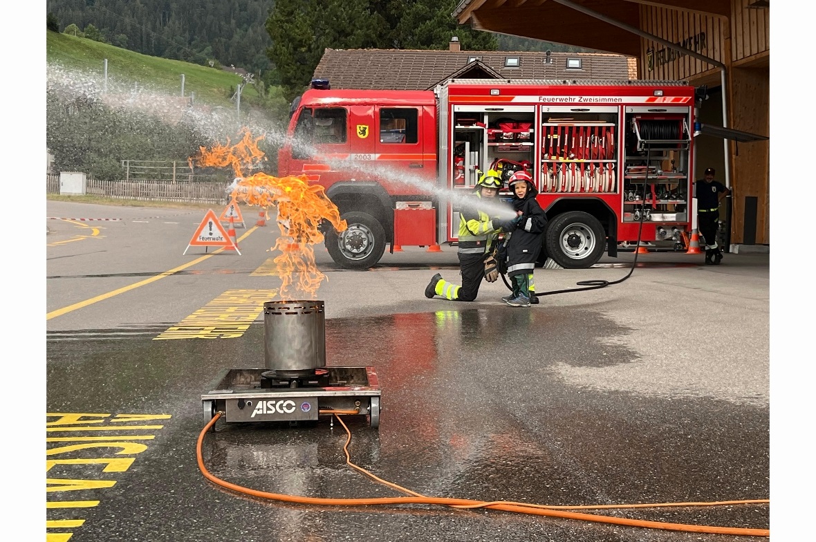 Bei der Feuerwehr in Zweisimmen wurde es heiss und spannend.