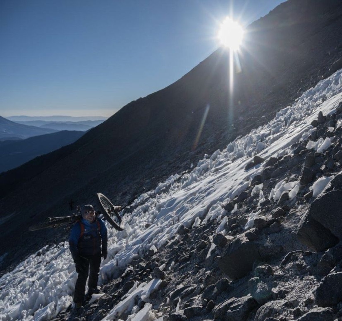 Beim Aufstieg sank die Temperatur bis zu minus 15 Grad Celsius.