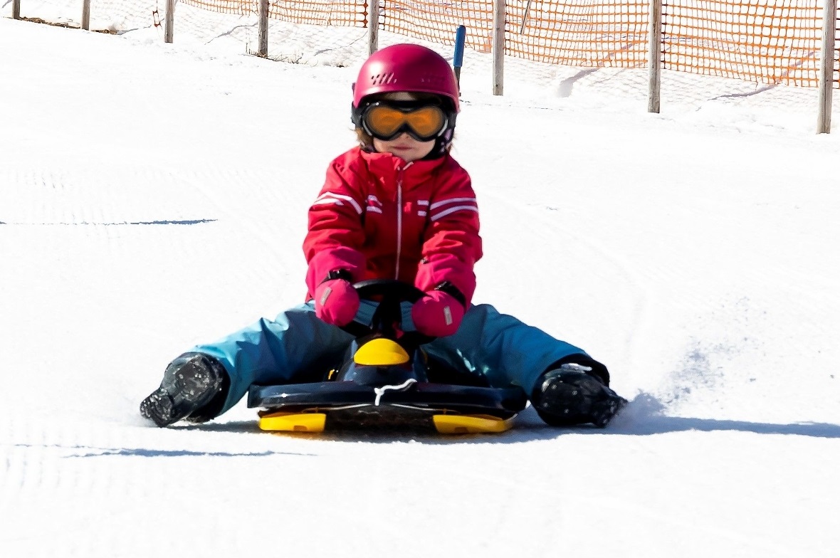 Beim Bobrennen waren alle sehr schnell unterwegs.