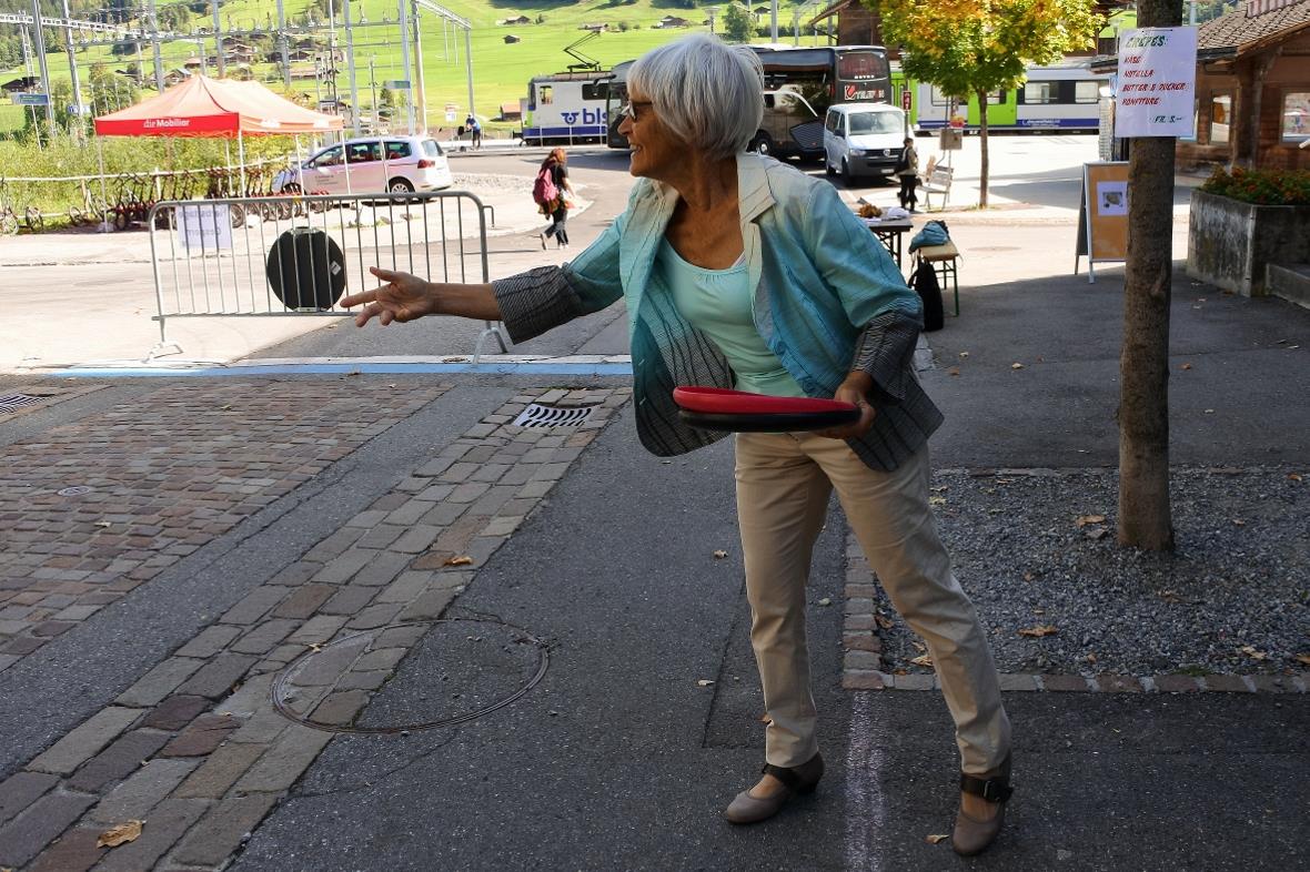 Beim Fribee-Werfen war Geschick und Treffsicherheit gefragt.