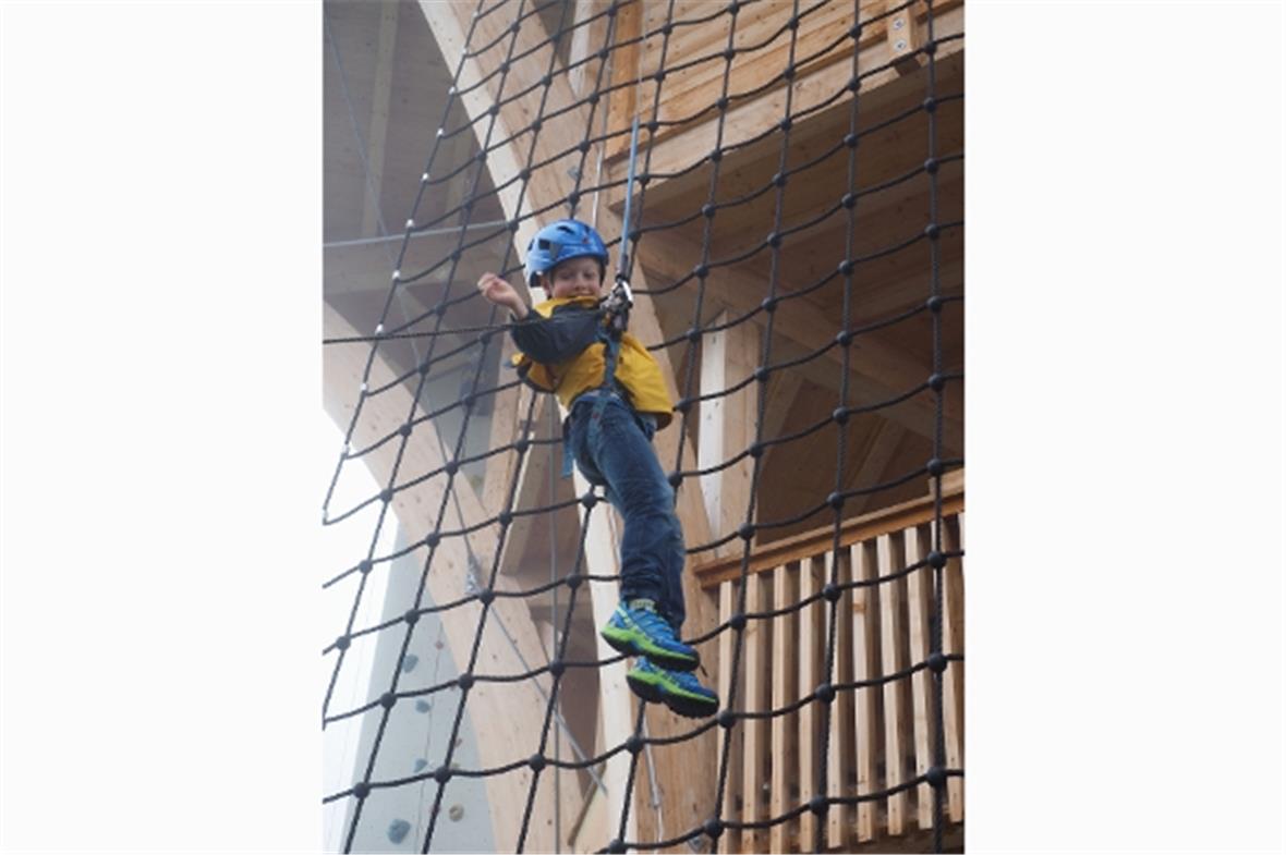 Beim Klettern im Madrisaland