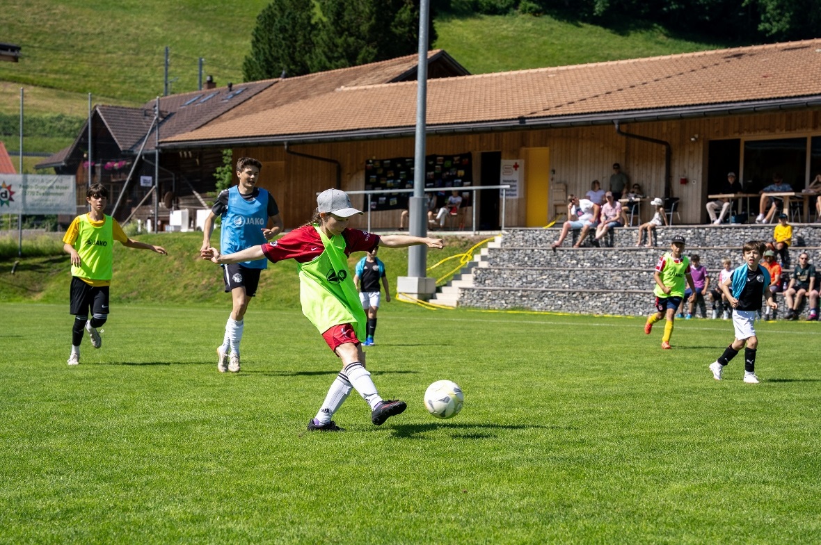Beim Plauschturnier konnten sich die Fussballer messen.
