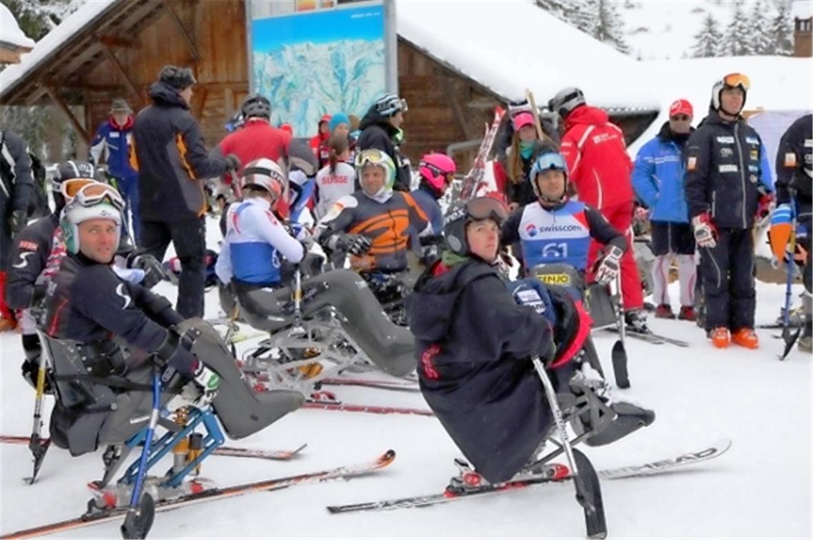Bereitschaftsraum vor dem Start Slalom.