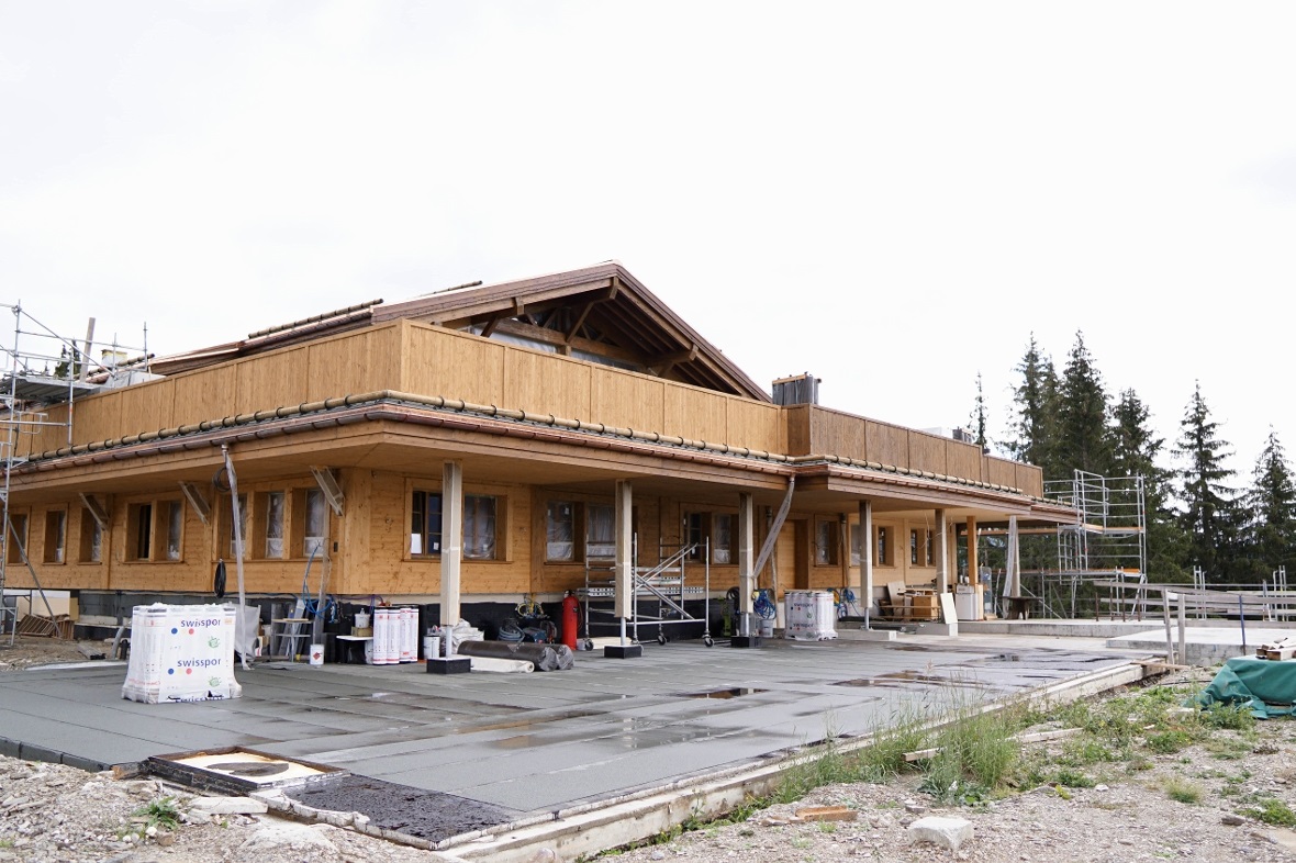 Bergrestaurant Eggli - bis zur Eröffnung im Dezember ist noch viel zu tun.