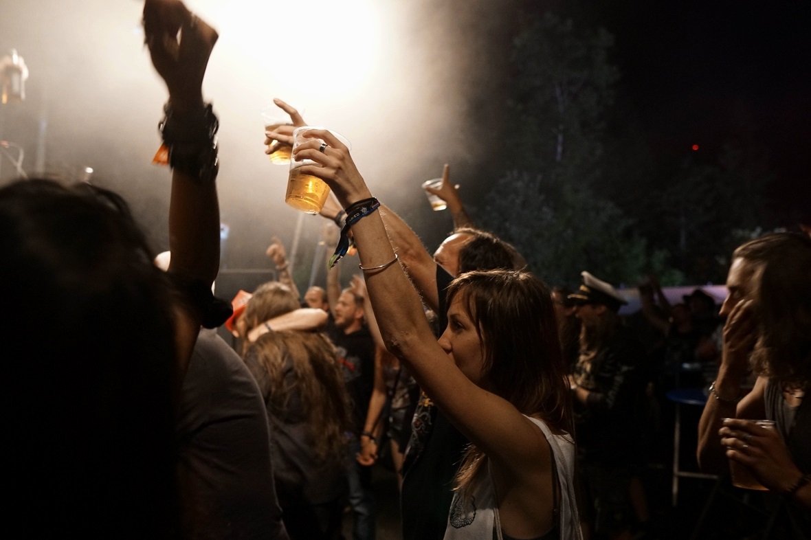 Besucher am Mannried Open Air.