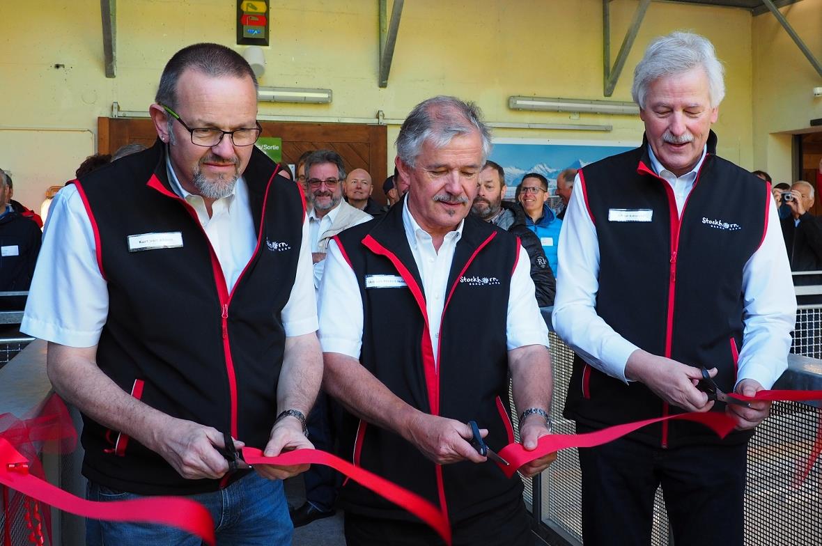 Betriebsleiter Kurt von Allmen, VR-Präsident Ueli von Niederhäusern und Geschäft...