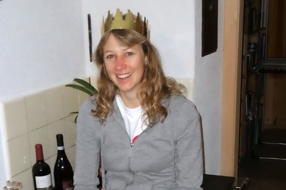 Bibliothekskönigin Manuela Kammer.