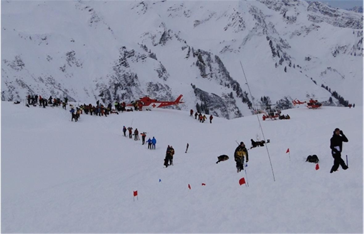 Todesfall eines Rega-Arztes bei einem Lawinenunglück 