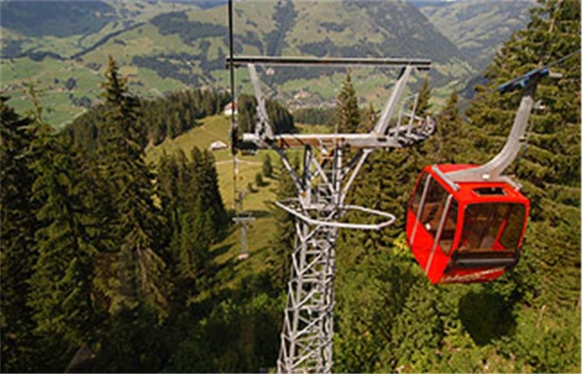 Leere Gondel an der Videmanette-Bahn abgestürzt Leere Gondel an der Videmanette-Bahn abgestürzt