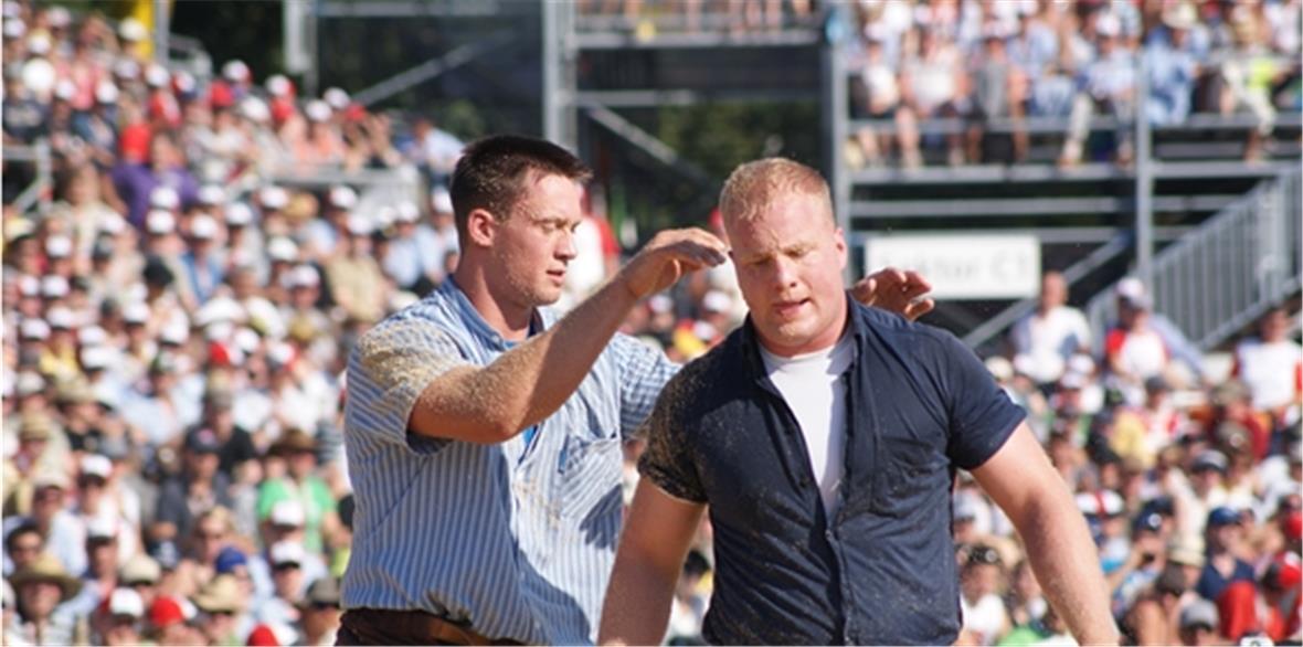 Grossartige Simmentaler am Eidgenössischen Schwingfest in Frauenfeld 