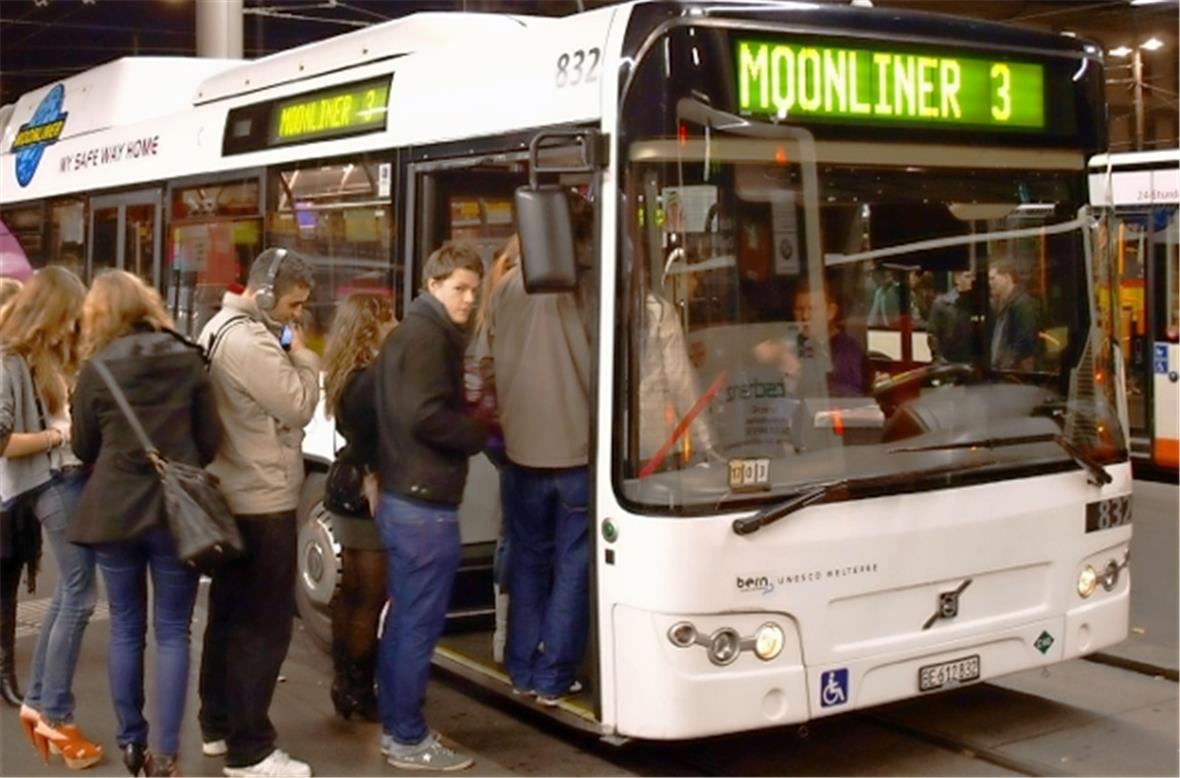 Im MOONLINER von Thun nach Hause 