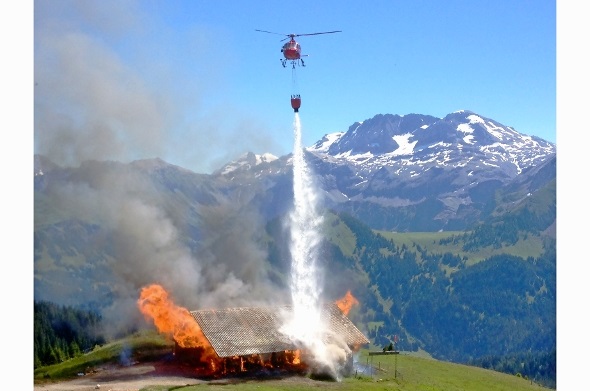 Alphütte komplett niedergebrannt