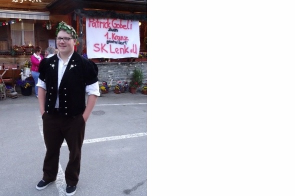 Patrick Gobeli und sein erster Kranz