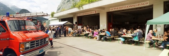 Feuerwehr Simmenfluh präsentierte sich