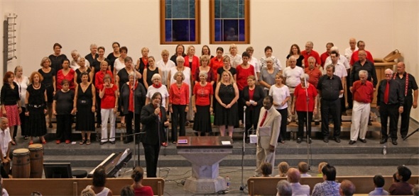 Über 100 Gäste gaben dem Gospelchor die Ehre