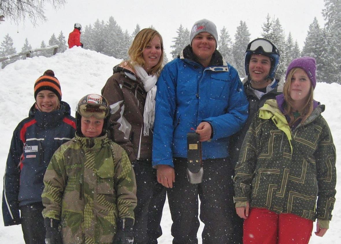 Familien Sie und Er-Rennen 