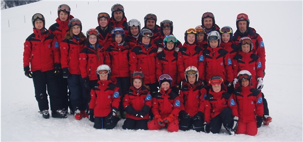 Skifahren wird entdeckt