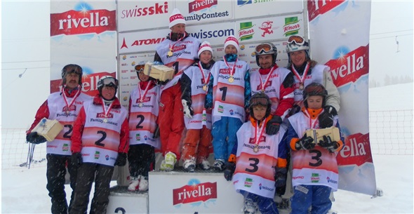 Familie Allemann gewinnt beim Rivella Family Contest an der Lenk
