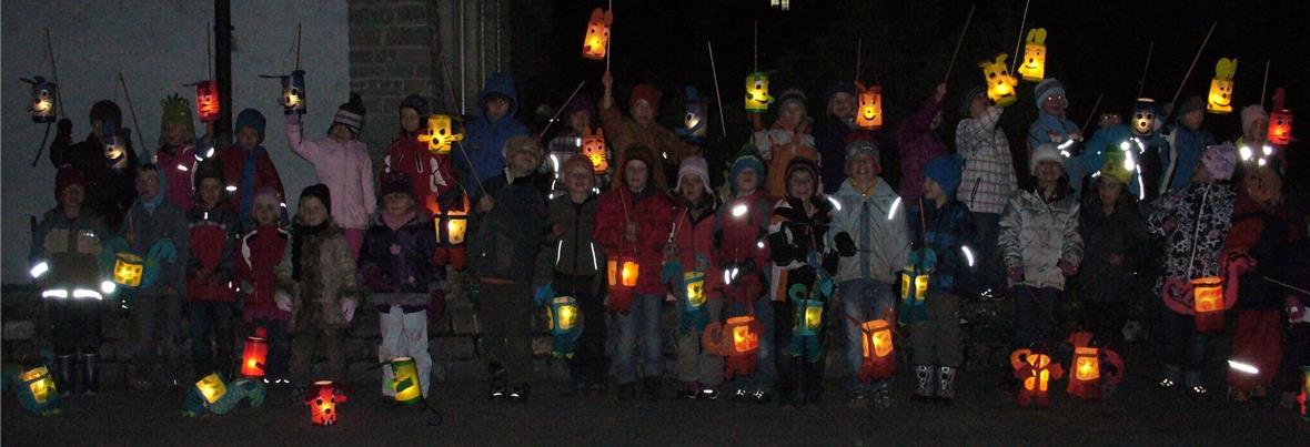 Laternenumzug der Schule 