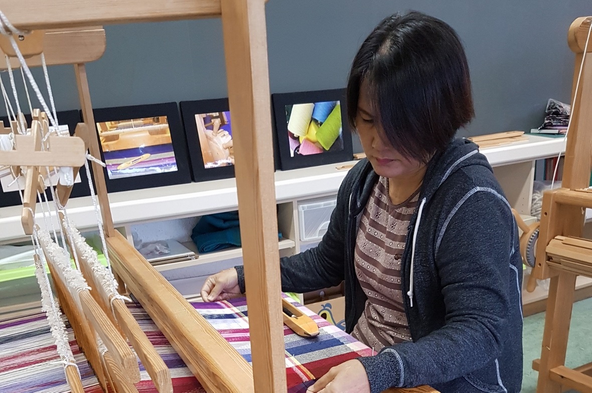 Die Begeisterung für das Weben war wieder gross 