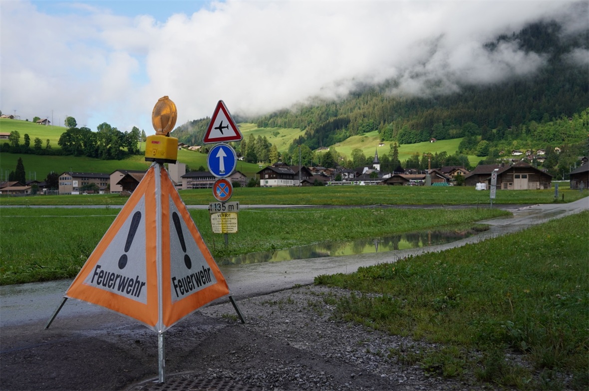 Starkregen im Simmental 
