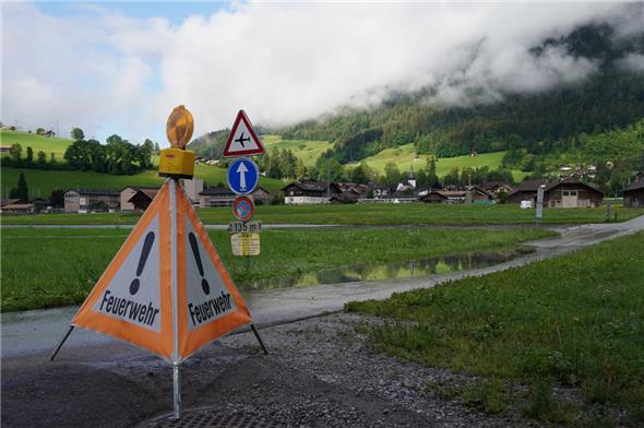 Starkregen im Simmental
