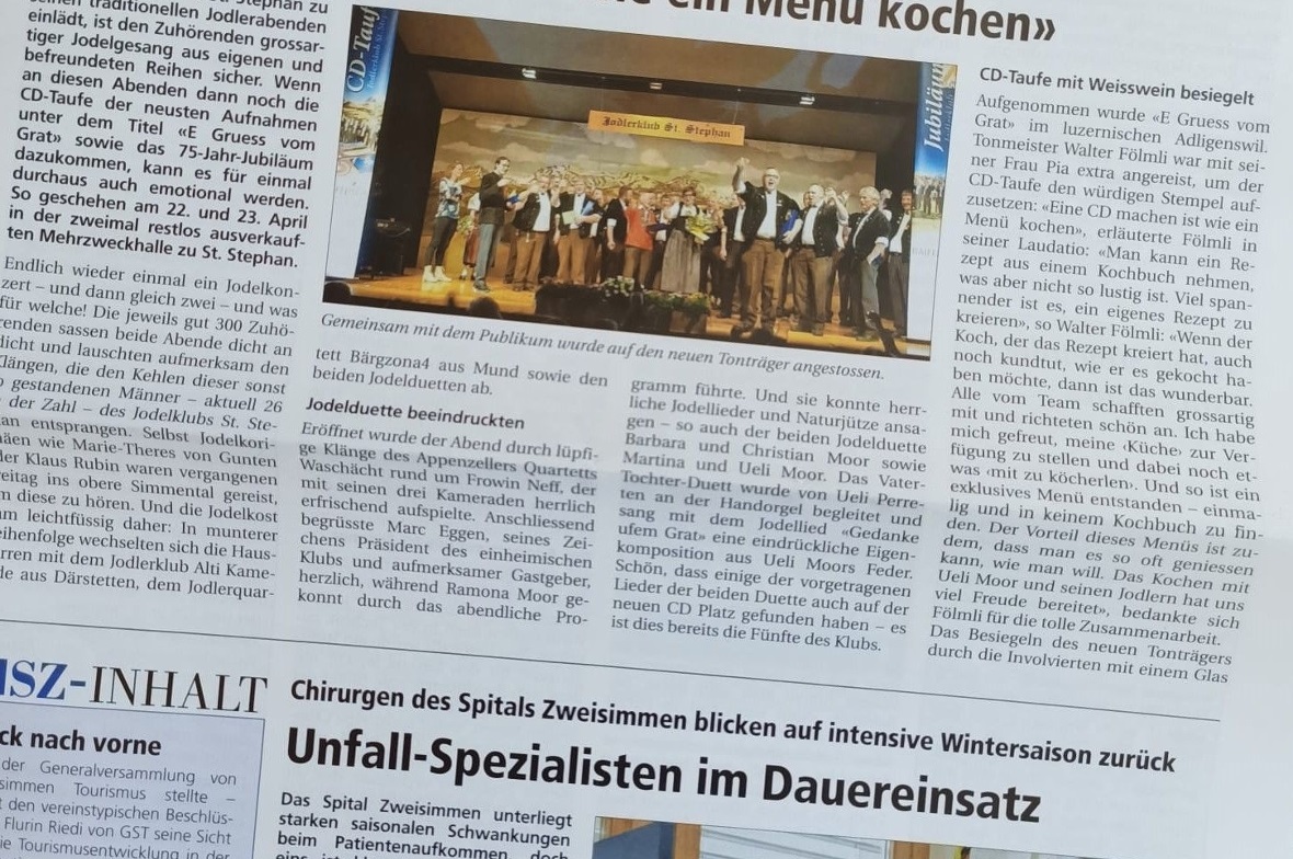 Verspätete Zustellung der Simmental Zeitung 