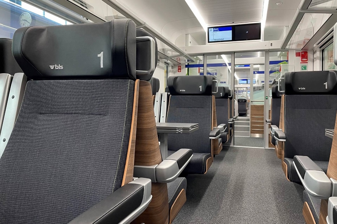 Blick in die erste Klasse des RegioExpress.
