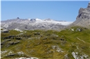 Blick vom Sanetschpass auf den Glacier du Zanfleuron und die Quille du Diable.