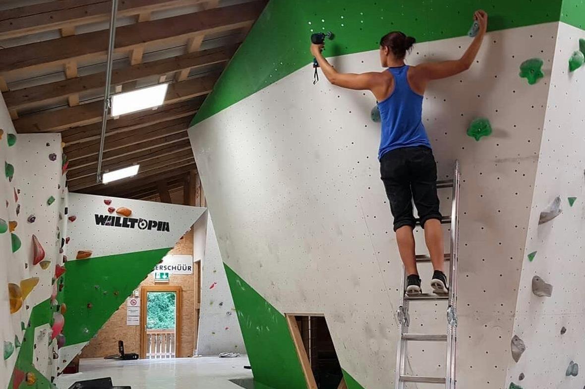 Boulderschüür Erweiterung der Routen.