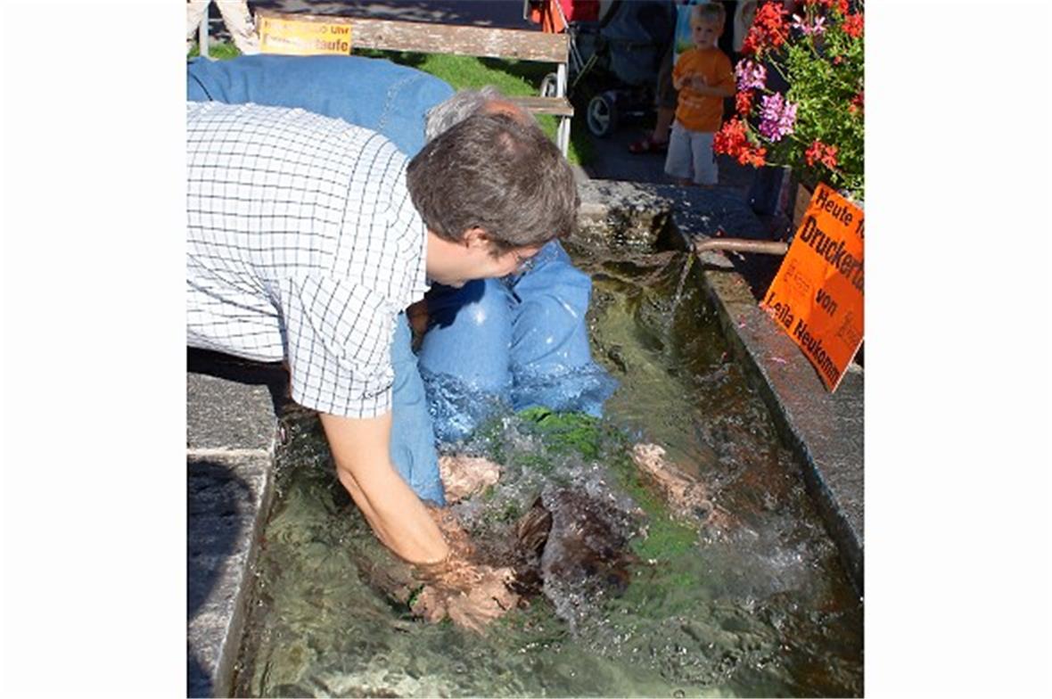 Brunnenbad als Abschluss