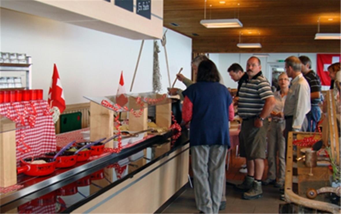 Buffet für die Besucher