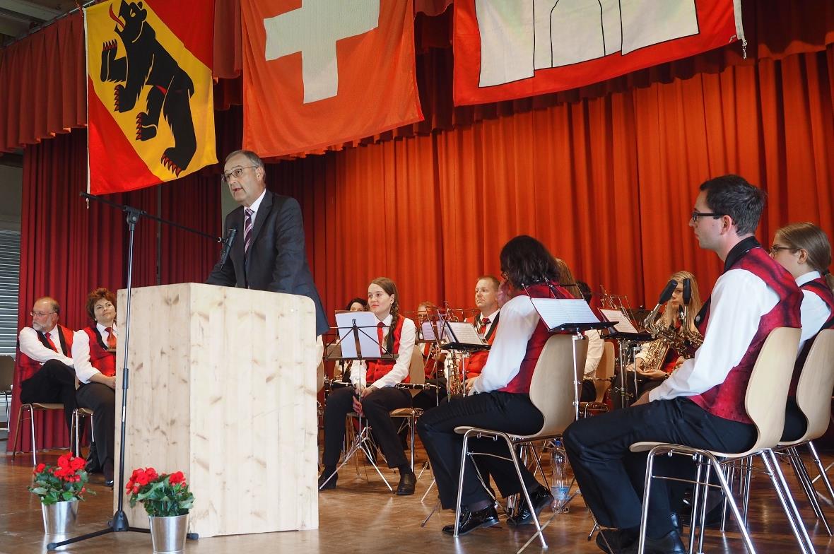 Bundesrat Guy Parmelin bei seiner Festansprache.