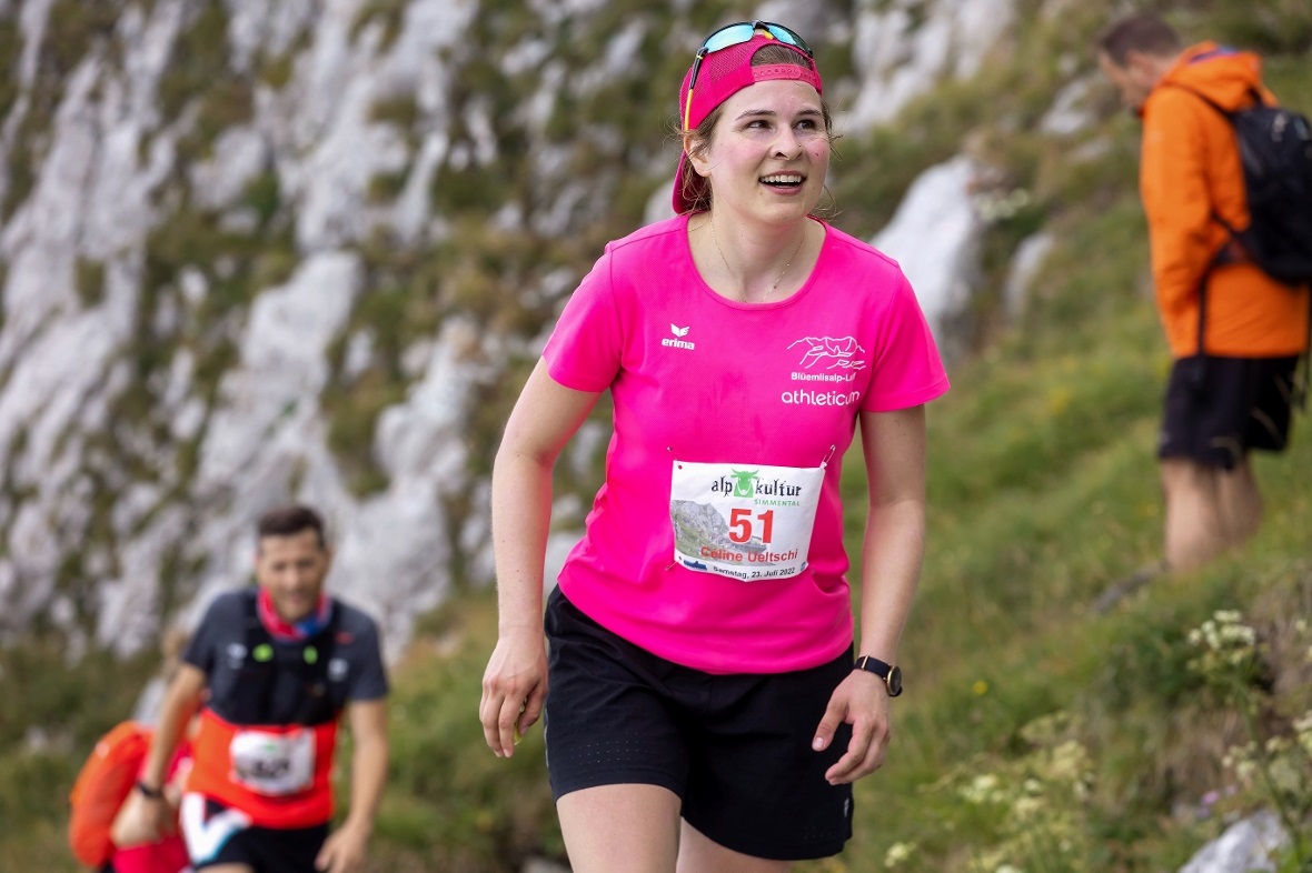Céline Ueltschi, eine starke Bergläuferin aus Erlenbach.