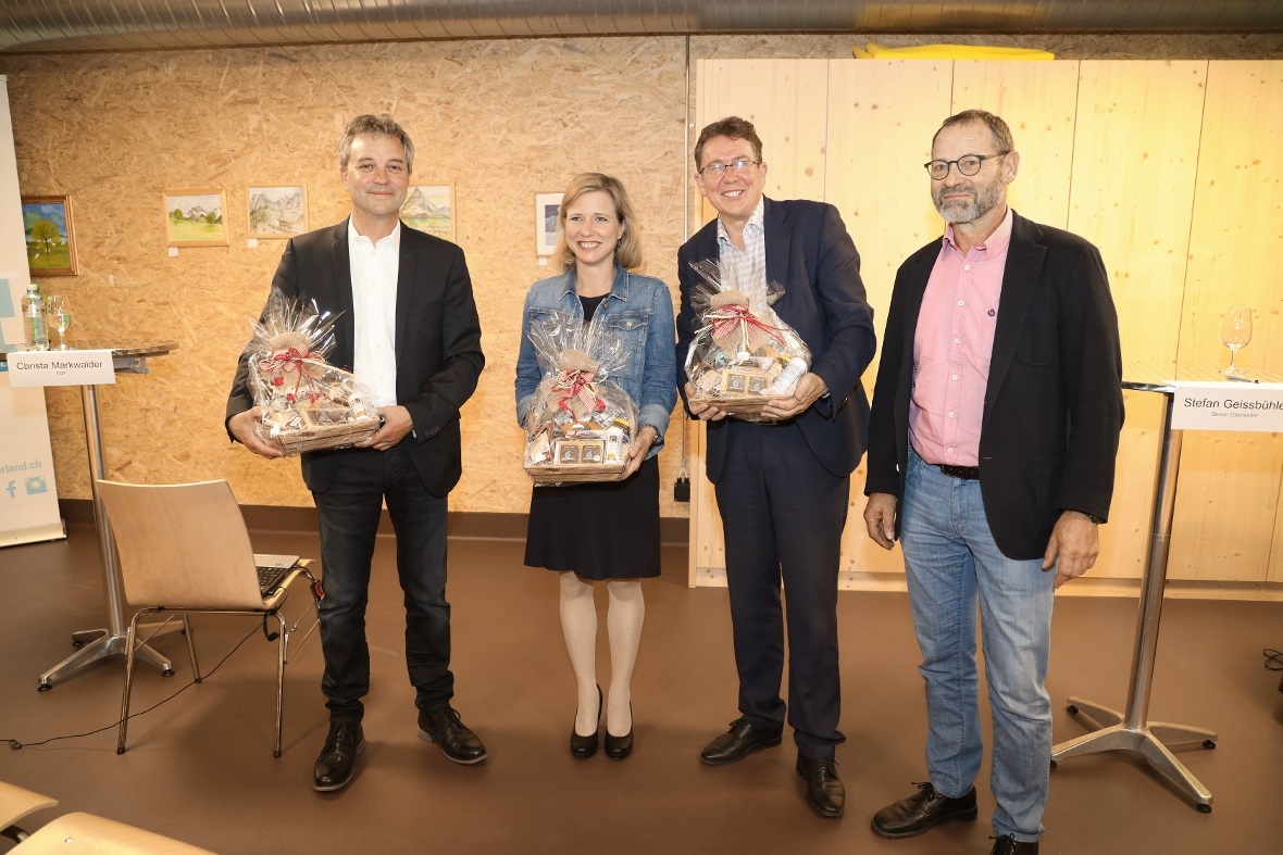 Chefredaktor Thuner Tagblatt Stefan Geissbühler, Nationalrätin Christa Markwalde...