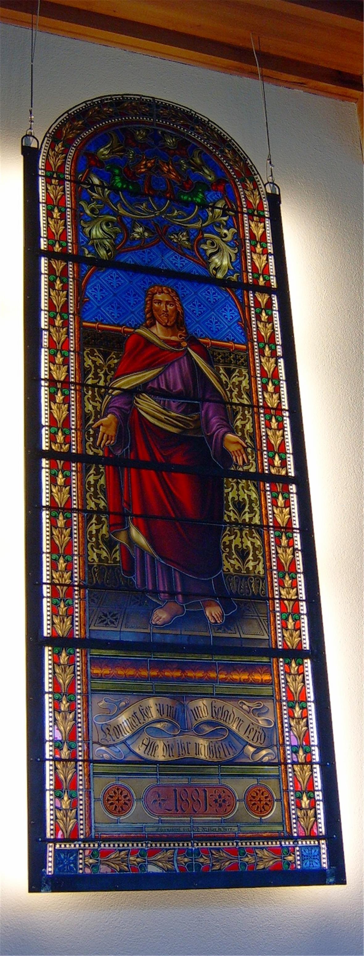 Chorfenster aus dem Jahre 1881