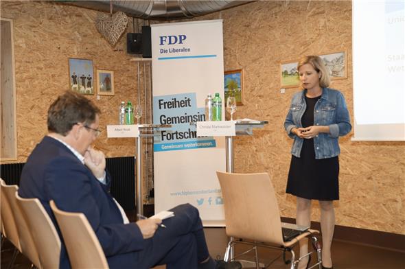 Christa Markwalder versus Albert Rösti im Kompromissansatz