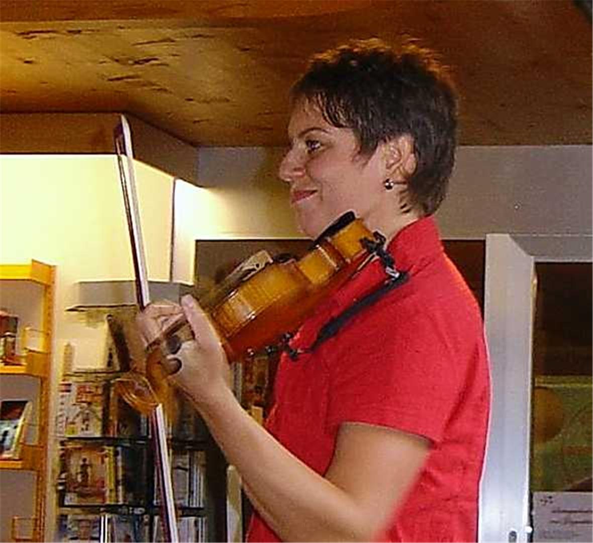 Christina Bittig-Kunz an der Geige