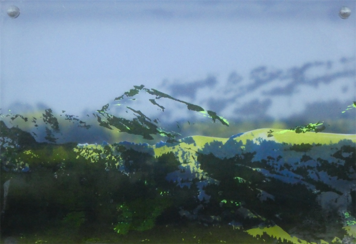 Chumi, aus der Reihe der Plexiglasmalerei.