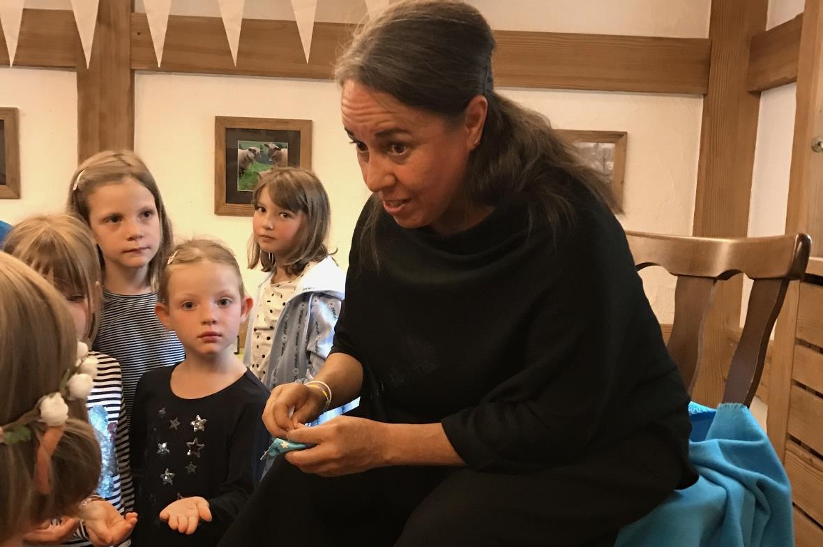 Conchi Vega beeindruckte die Kinder.