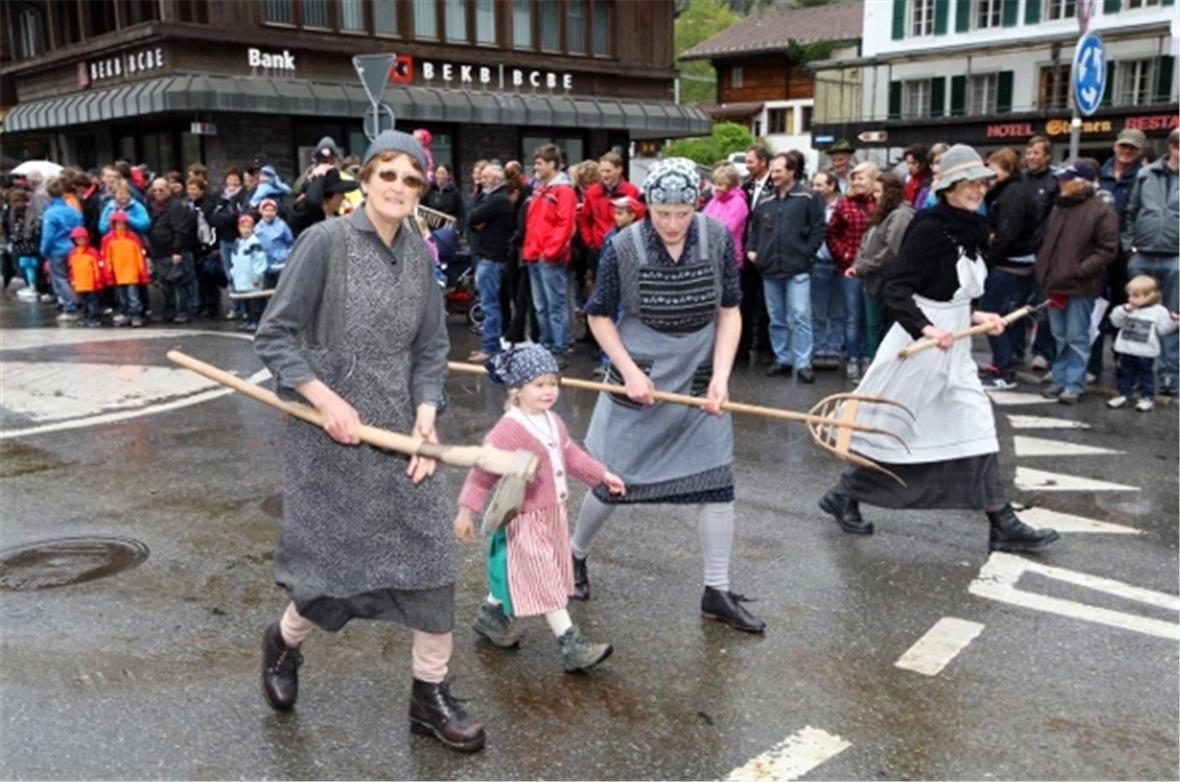 D'Wiiber vor Schlacht uf der Langermatte.