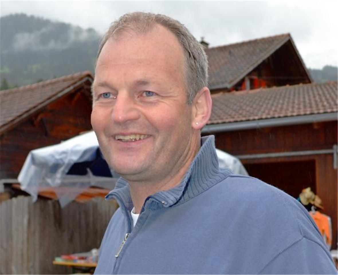 Daniel Kunz Gründer des Floh- und Hobbymarktes in Oey-Diemtigen.