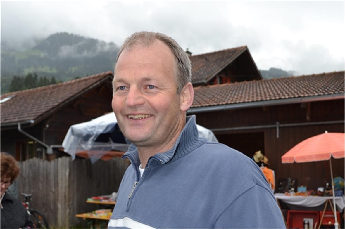 Daniel Kunz Gründer des Floh- und Hobbymarktes in Oey-Diemtigen.