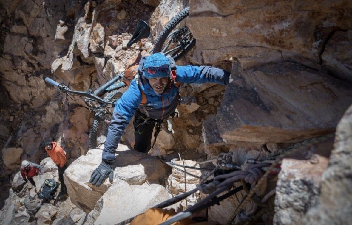 Dany Gehrig beim Klettern.