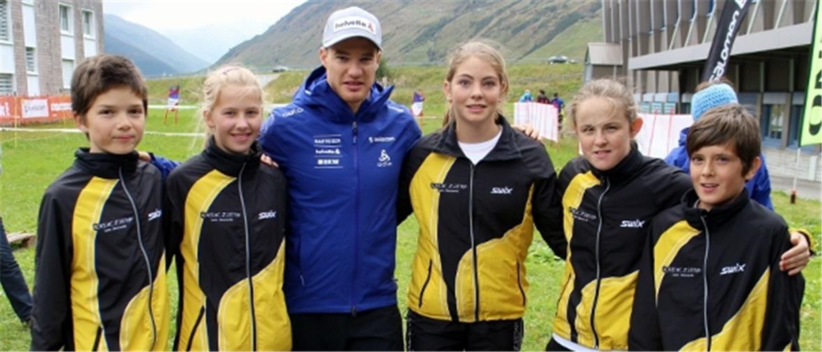 Dario Cologna – das grosse Vorbild ganz nah.