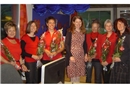 Das Bibliotheksteam und Christina Bittig-Kunz (Geige).