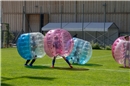 Das Bubble Soccer war bei den Kindern sehr beliebt – es wurde aber auch sehr hei...
