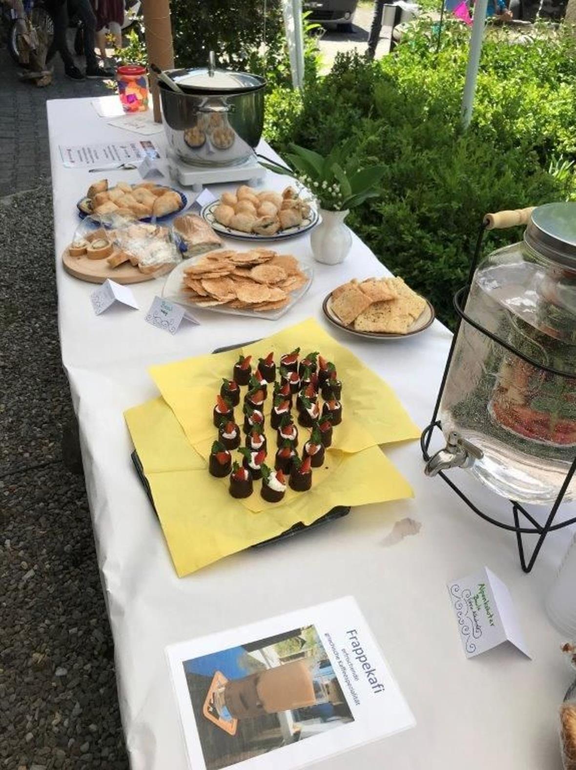Das Buffet verleitet zum Essen