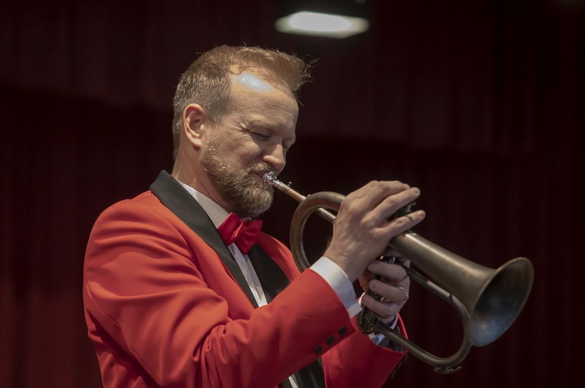 Das Flügelhorn-Solo von René Müller beim Stück «Chum über’s Mätteli».